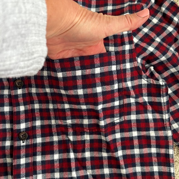 Cremieux Men's Premium Denim Long Sleeve Flannel Shirt Rythmic Red Size … - Picture 6 of 15